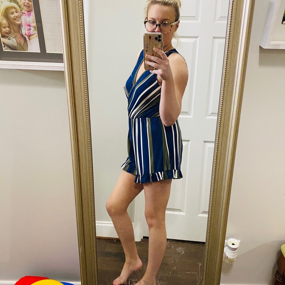 Striped romper